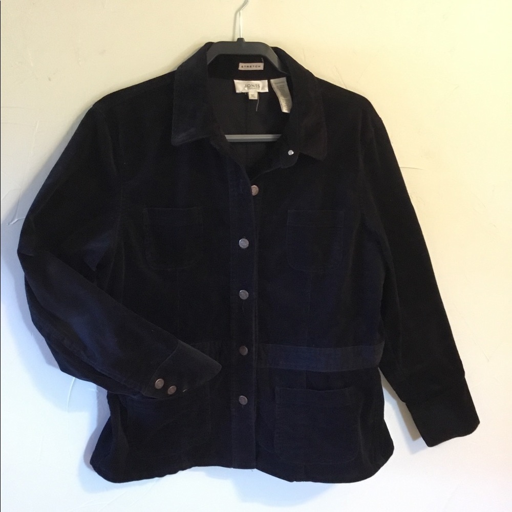 JonesSport Black Corduroy Jacket